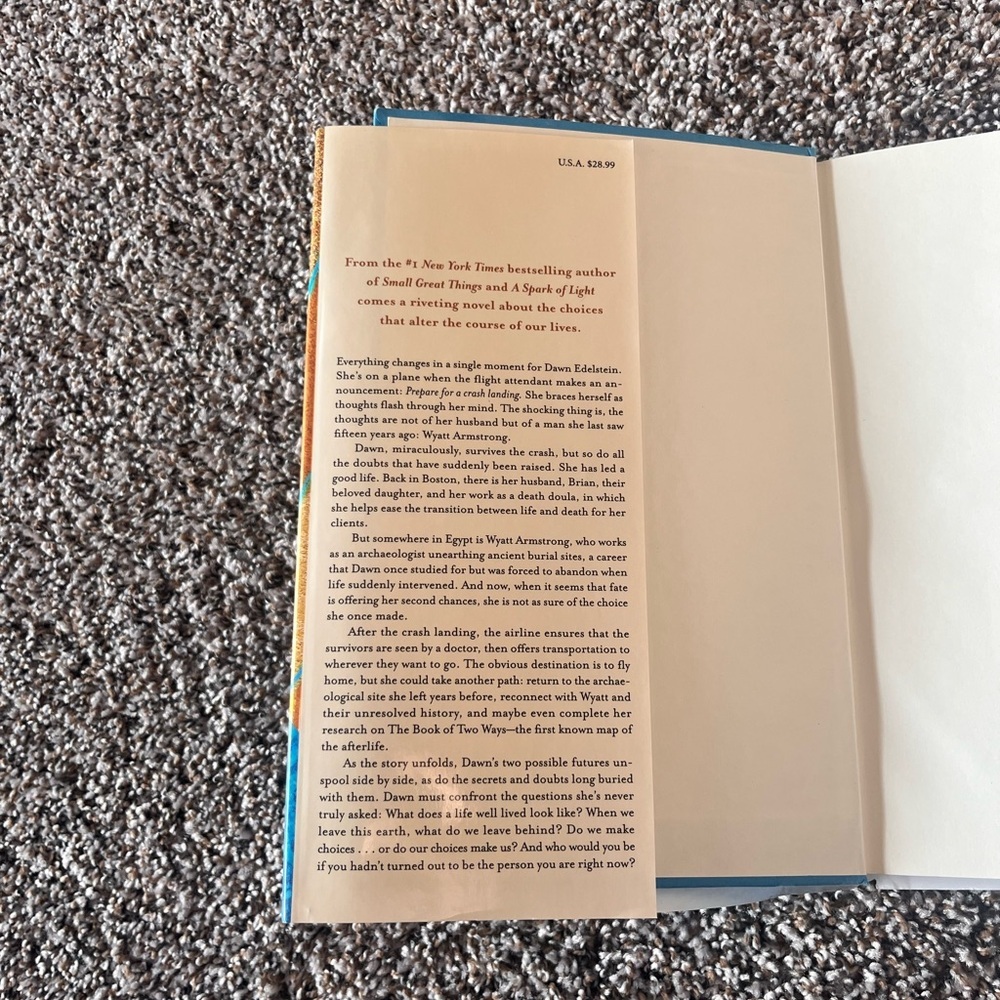 Jodi Picoult "The Book of Two Ways" - Hardcover - Picture 3 of 4